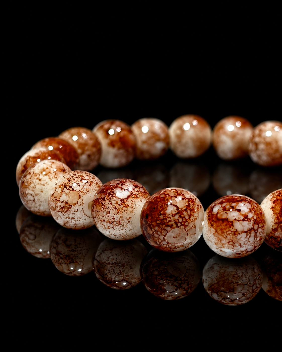 Mocha Swirl Stone Bracelet