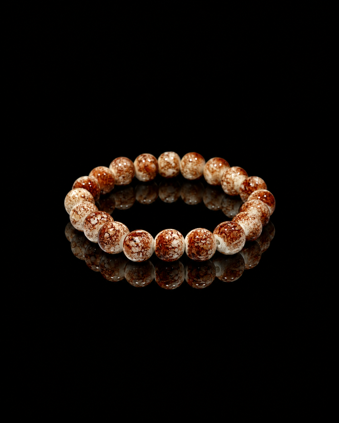 Mocha Swirl Stone Bracelet
