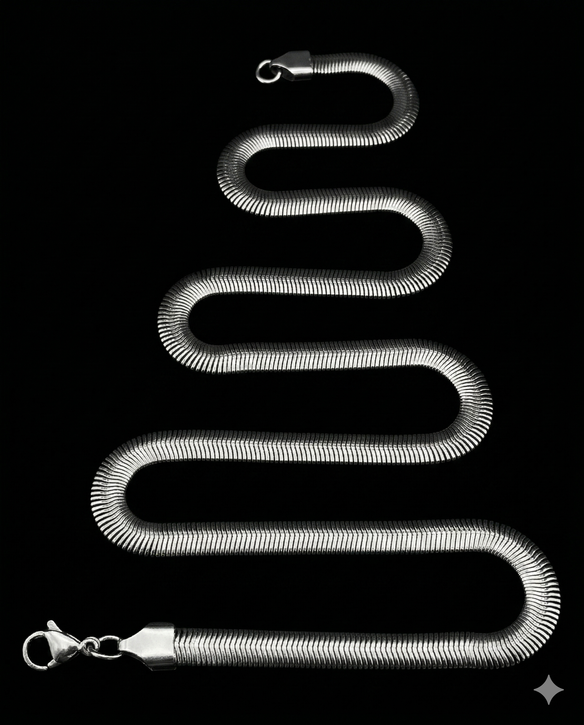 Silver Snake Neck 3MM Chain