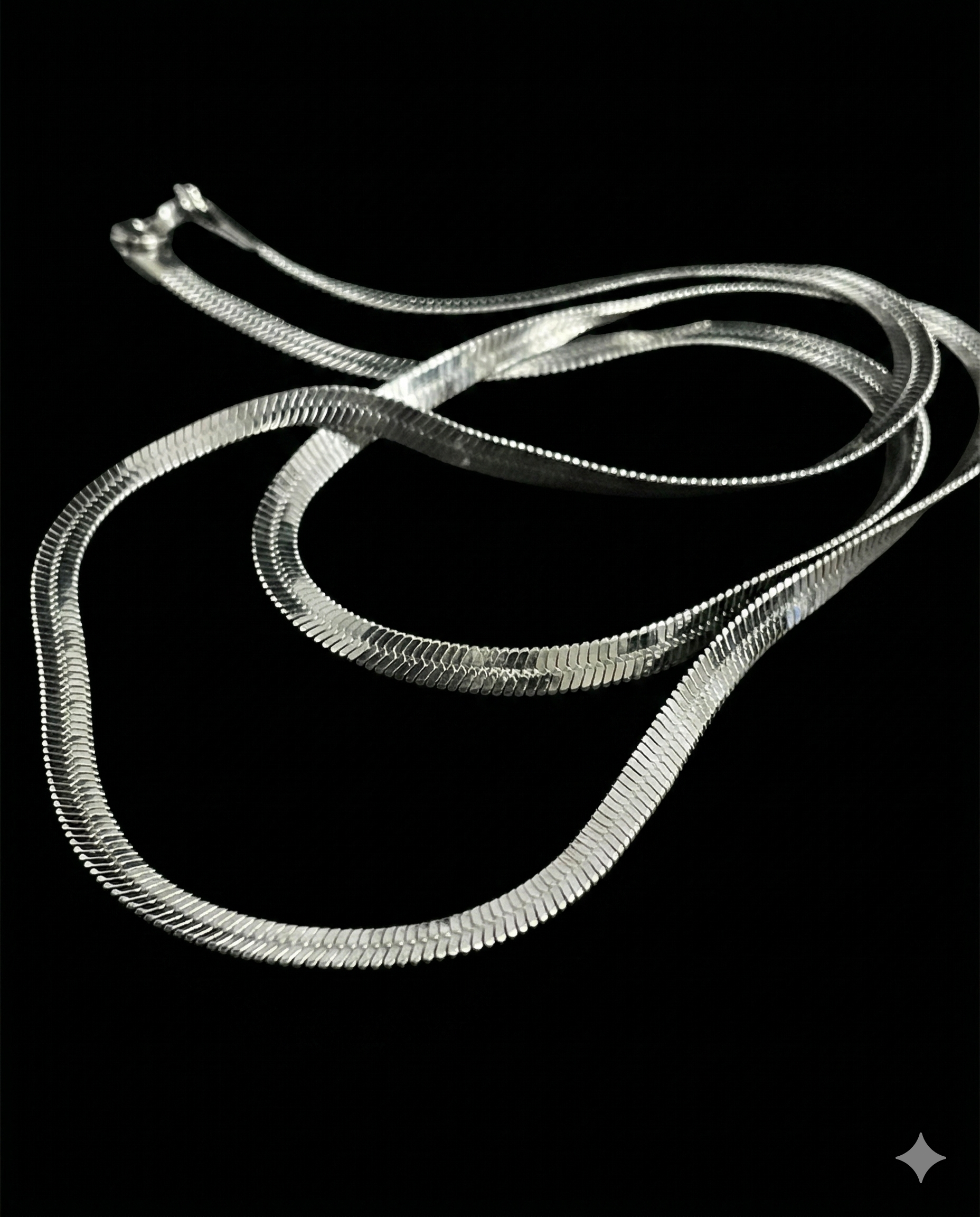 Stainless Steel Flat Snake 5MM Chain