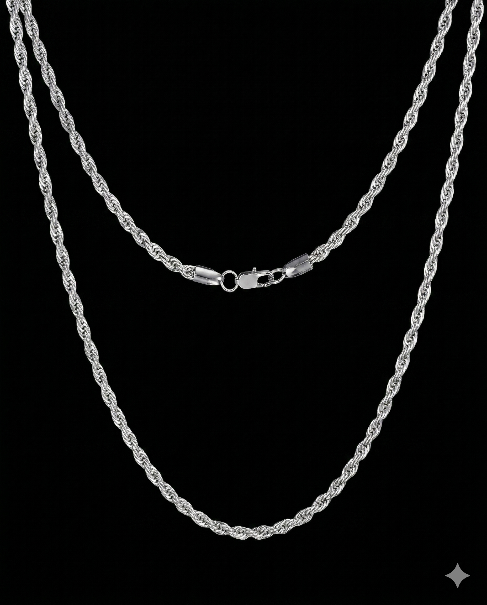 Silver Rope 3MM Chain