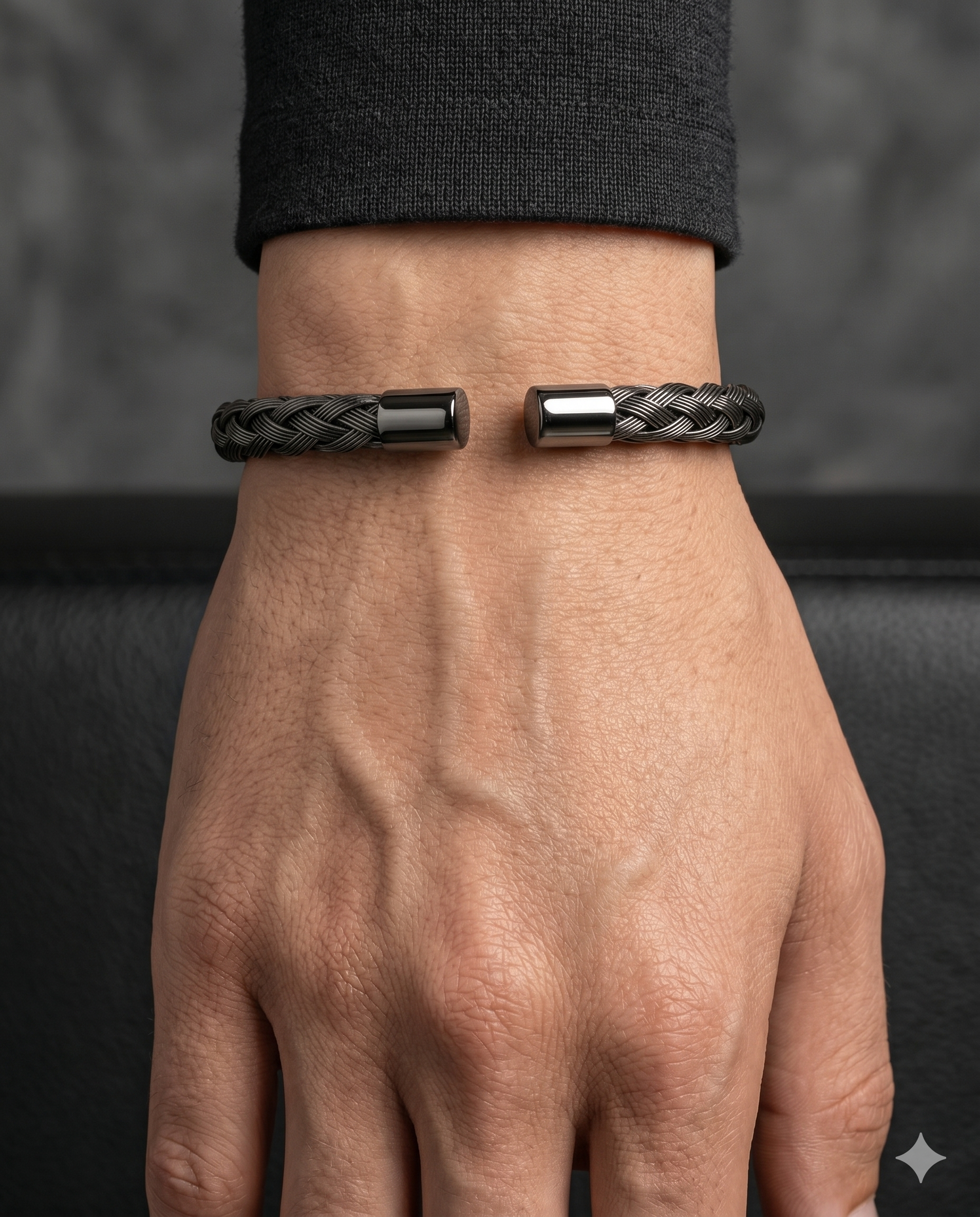 Black Braided Bracelets