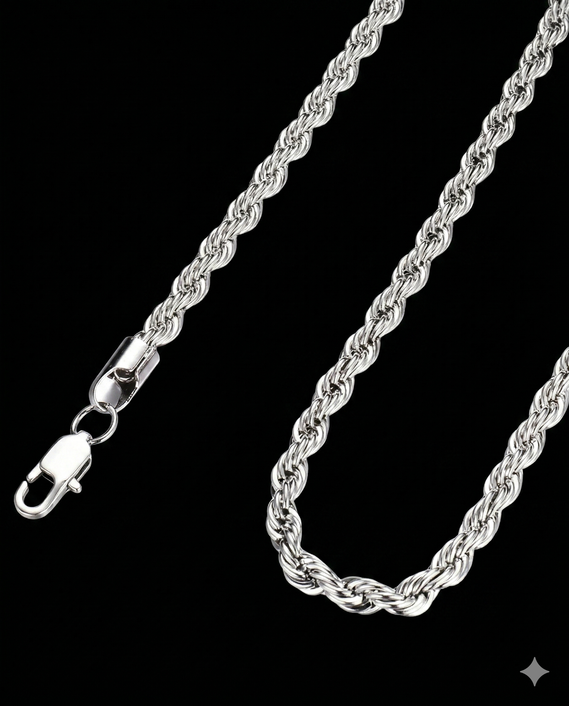 Silver Rope 3MM Chain