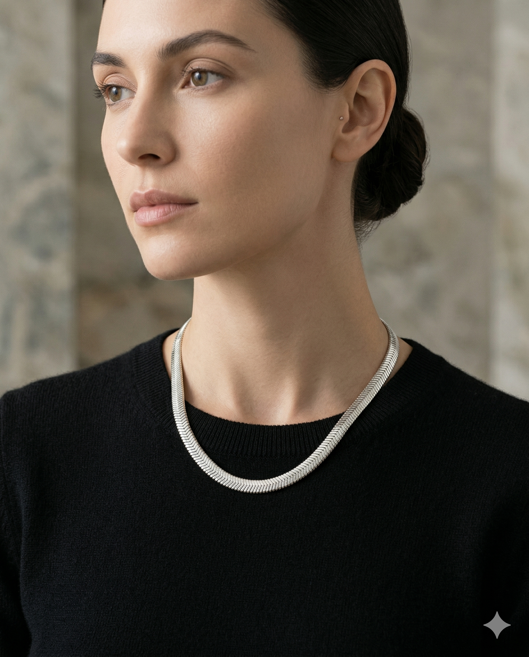 Silver Snake Neck 3MM Chain