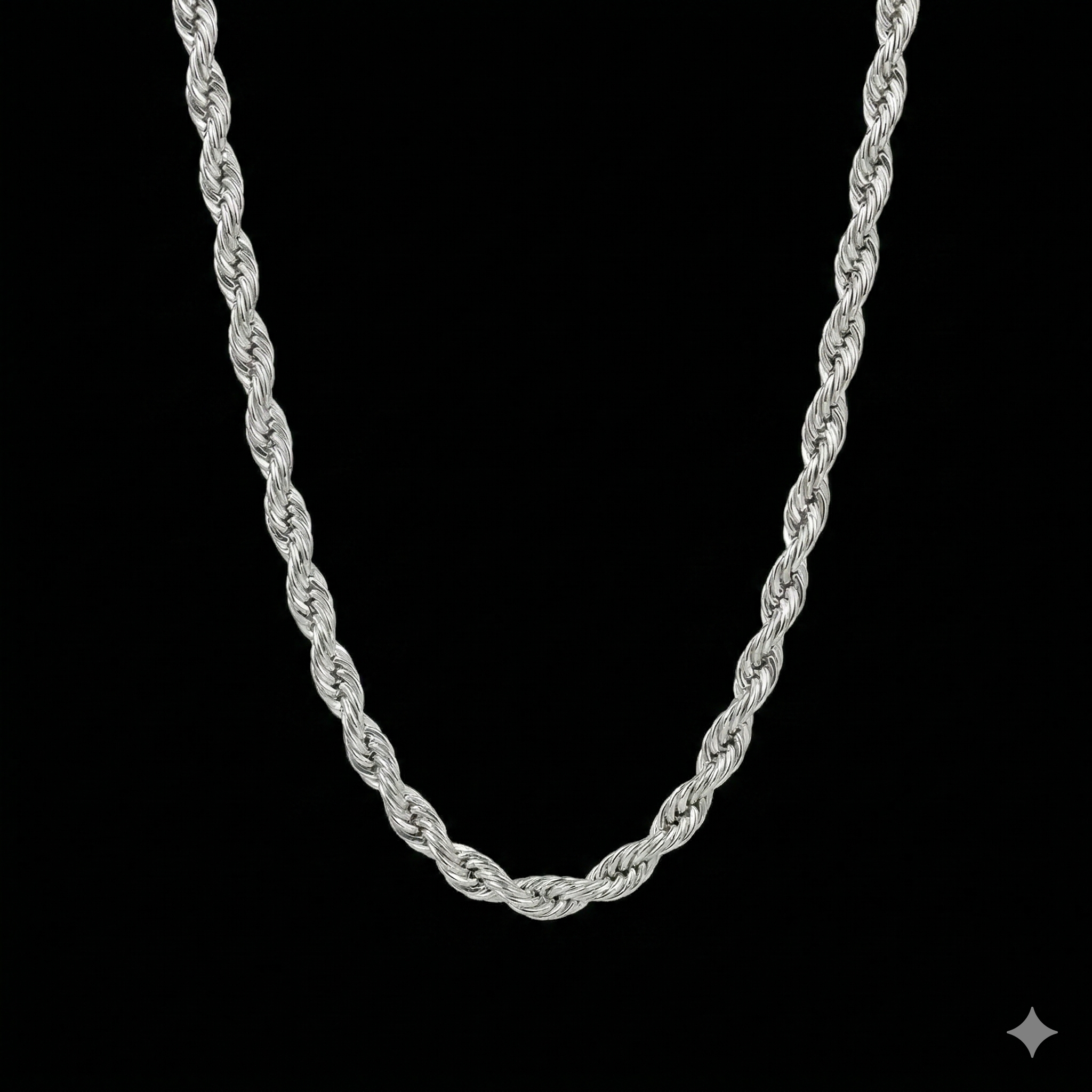Rope 4MM Chain (Silver)