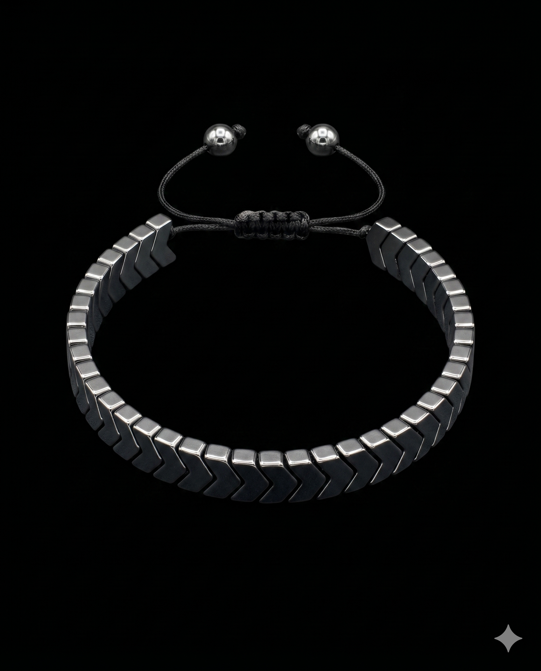Black Gallstone Arrow Bracelet