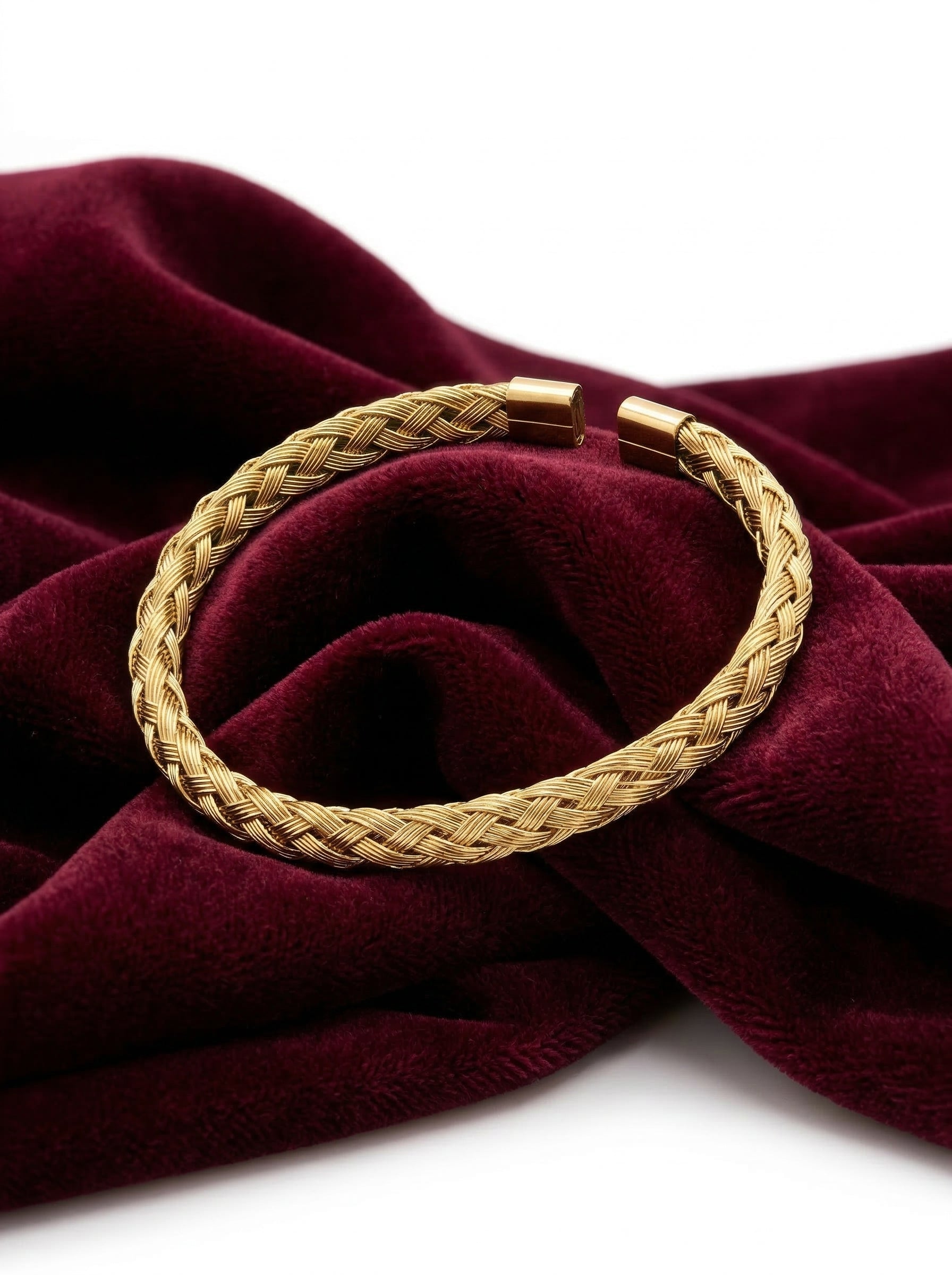 Golden Braided Bracelets